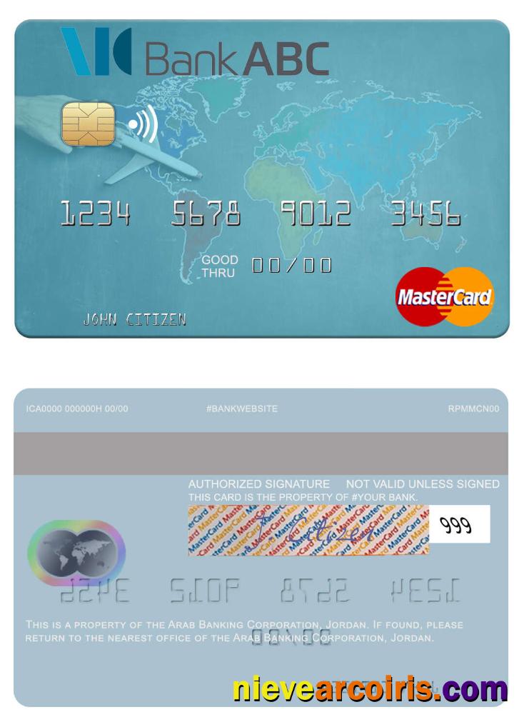 Jordan Arab Banking Corporation mastercard